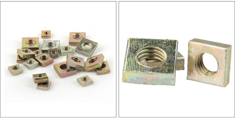 Zinc Plated Square Thin Nuts
