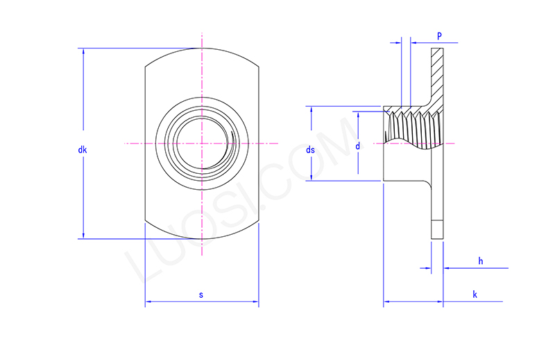 Anchor Like T Style Weld Nuts