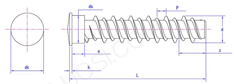 parameter of Weld Studs For Plastics