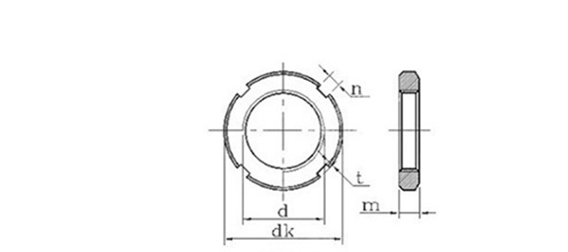 Ruggedly Built Slotted Locking Round Nut