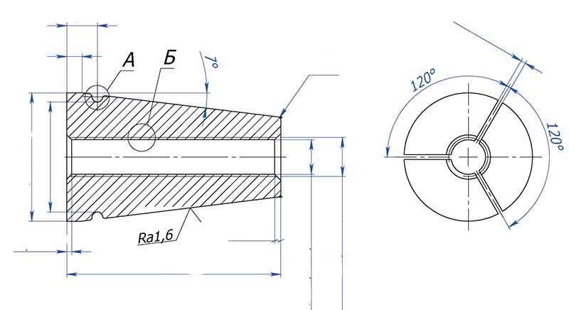 Post Tension Cable Grip Wedge
