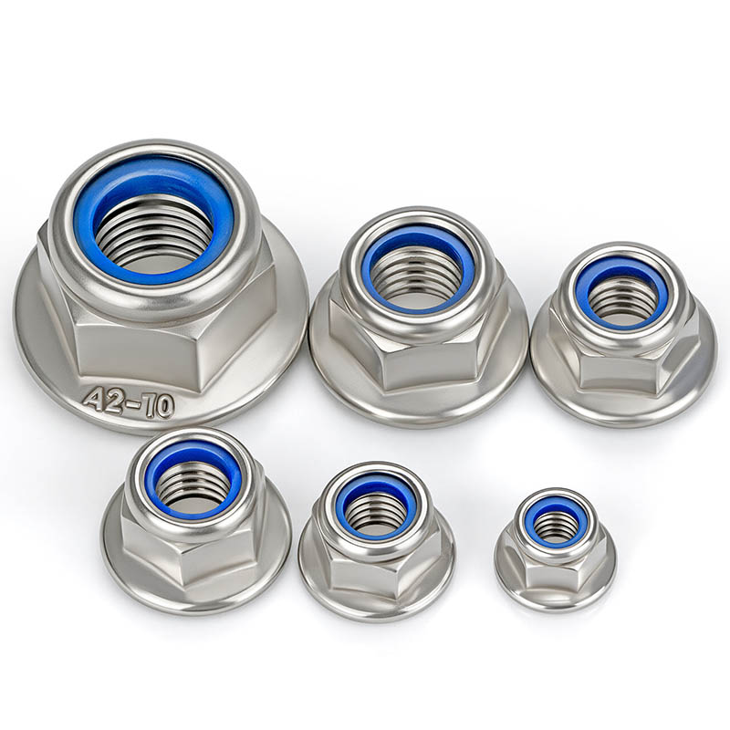 Nylon-Sicherungsmutter mit Flansch