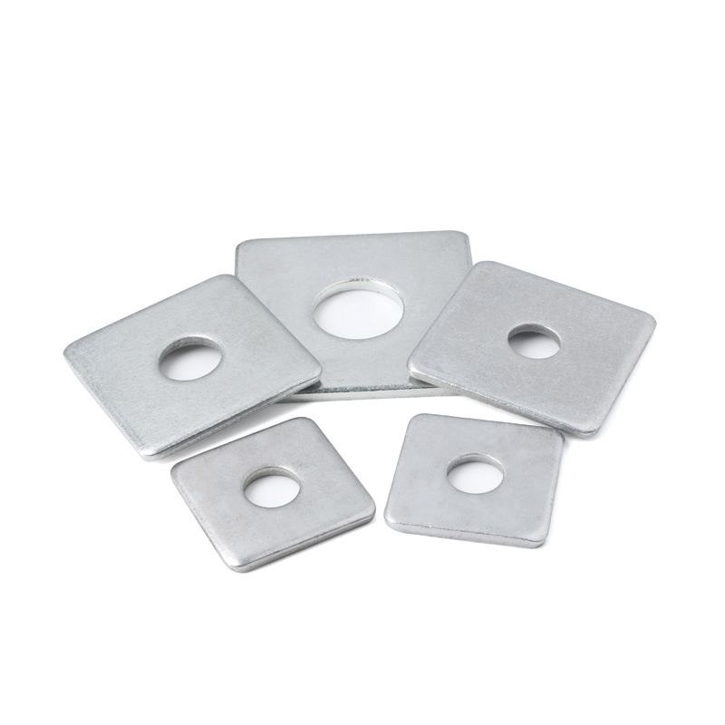 Flache Unterlegscheiben mit quadratischer Platte